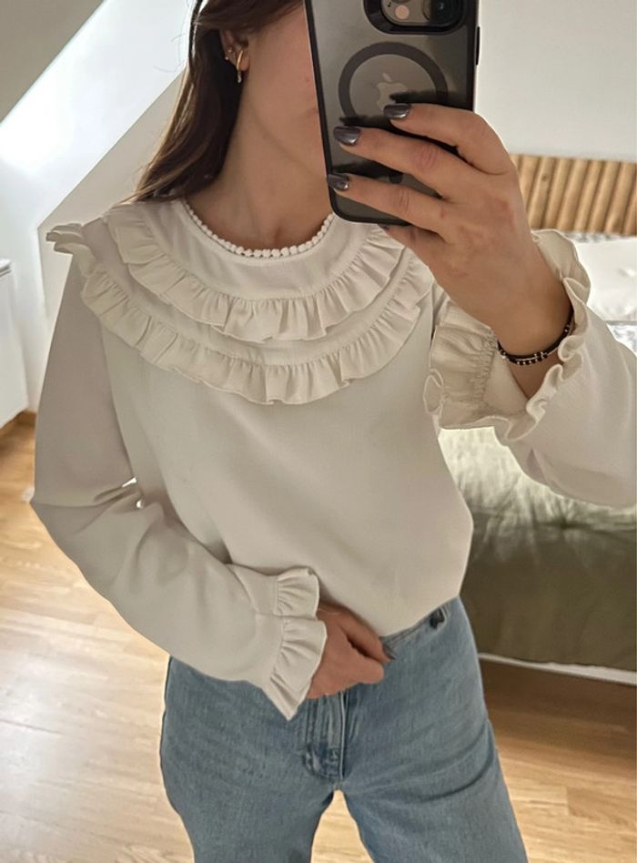 Blouse Saaj blanche détail volants 🐚 - photo numéro 3