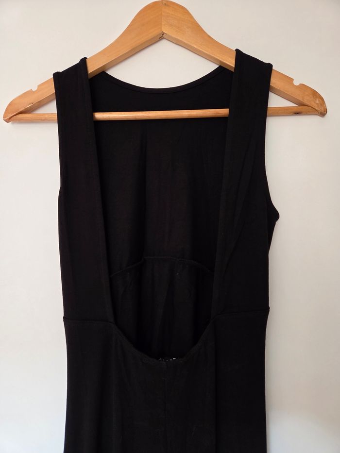 Robe longue Asos fente drapée noire T36 - photo numéro 6