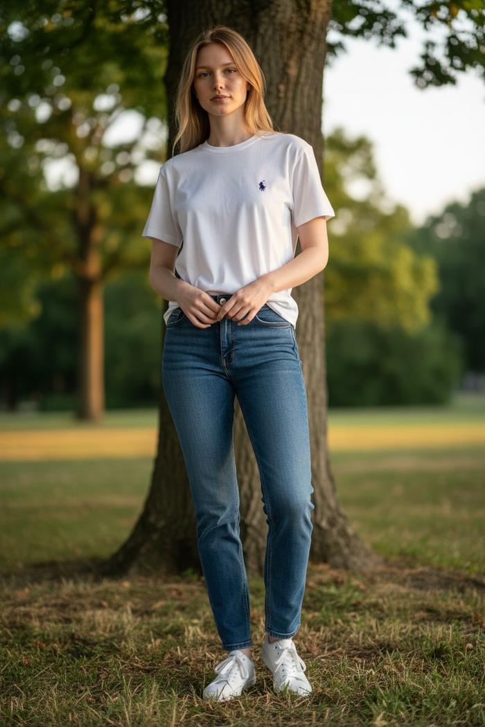 Tee Shirt Ralph Lauren pour homme - Taille L - Blanc logo brodé noir - Neuf - photo numéro 4