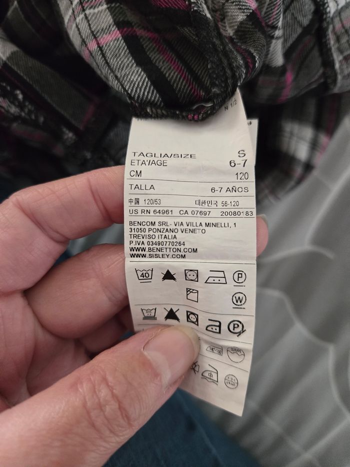 Chemise Benetton en 6/7 ans - photo numéro 5
