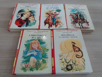 Lot de 5 livre, collection "rouge et or Dauphine"(1)