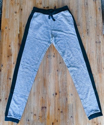 Jogging Ado G Blog 14 ans Gris Bandes Noires Sport