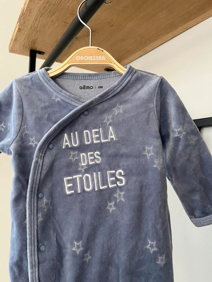 Pyjama velours 6 mois Gémo - photo numéro 2