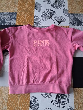 Sweat fille rose 6 ans