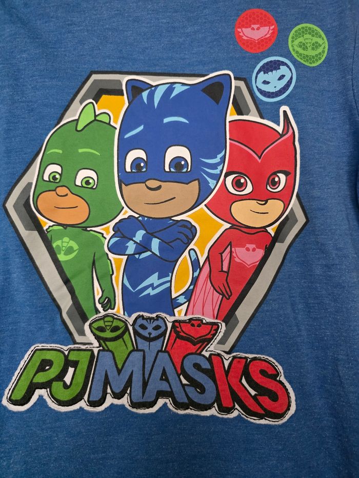 TEE-SHIRT PYMASKS BLEU TAILLE 6ANS - photo numéro 2
