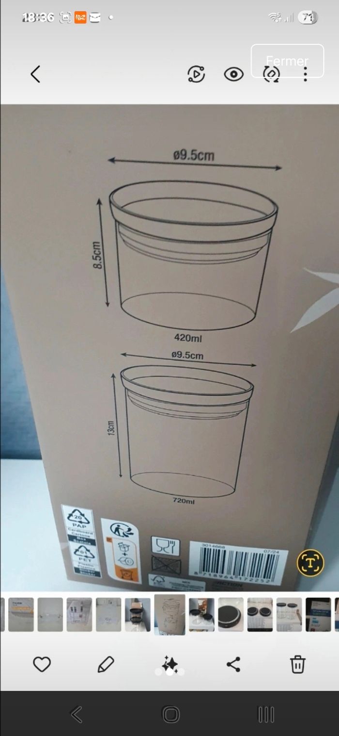 2 boîtes en verre empliable - photo numéro 2