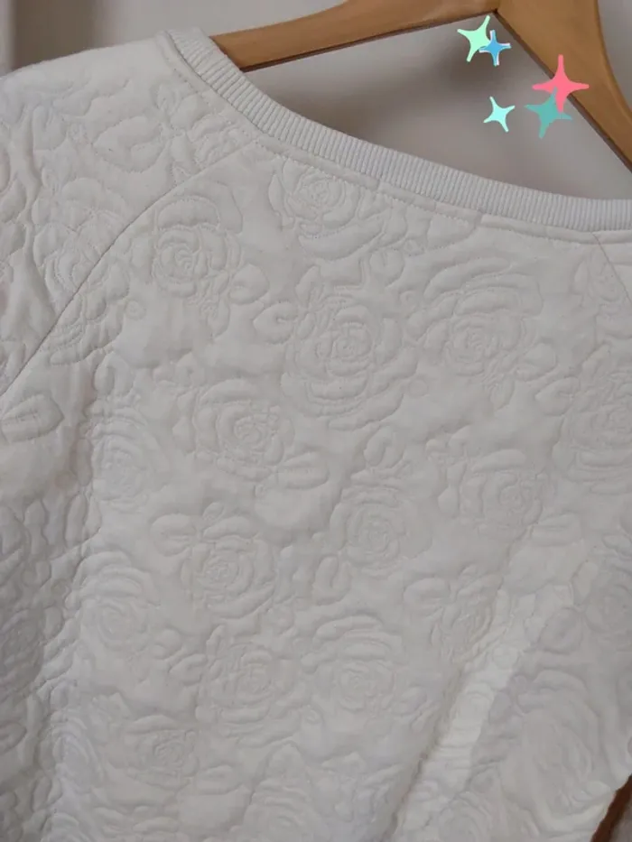 Sweat  pull sabbhy romantique crème fleuri T 40 Maïa Hemera Paris - photo numéro 5