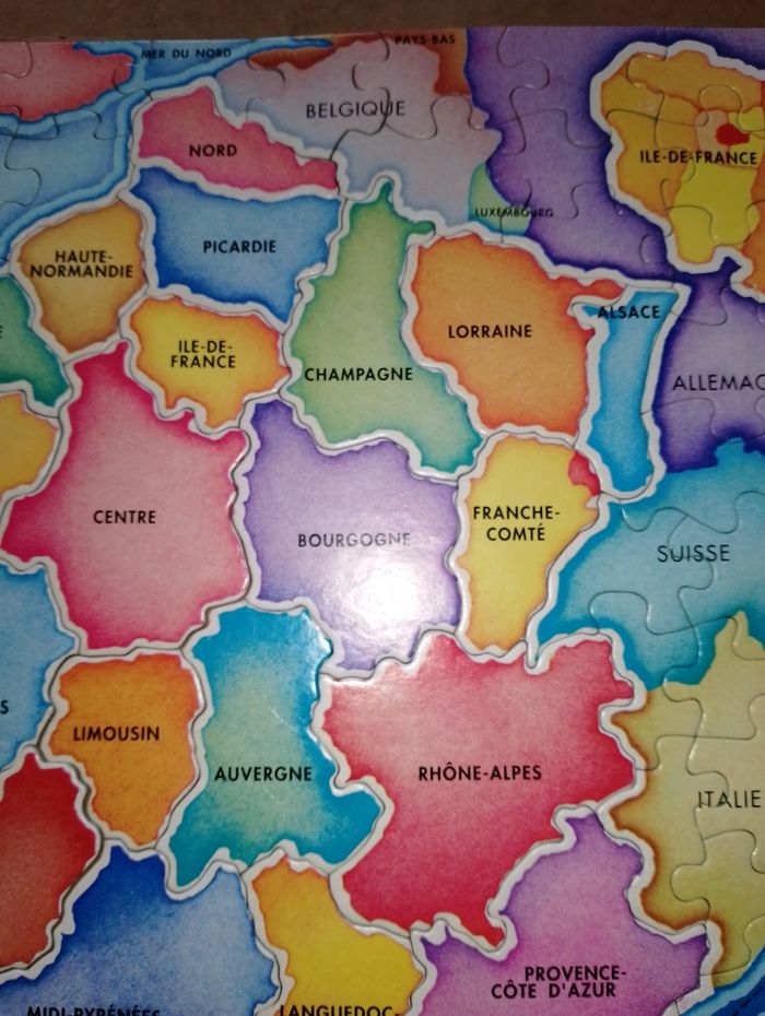 Puzzle carte de France régions et départements - photo numéro 8