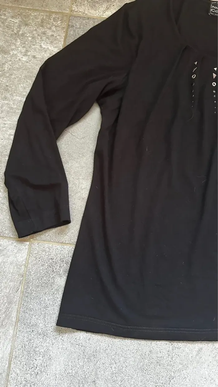 💫 Tunique haut tee shirt ultra chic Pause café 46 état neuf - photo numéro 2