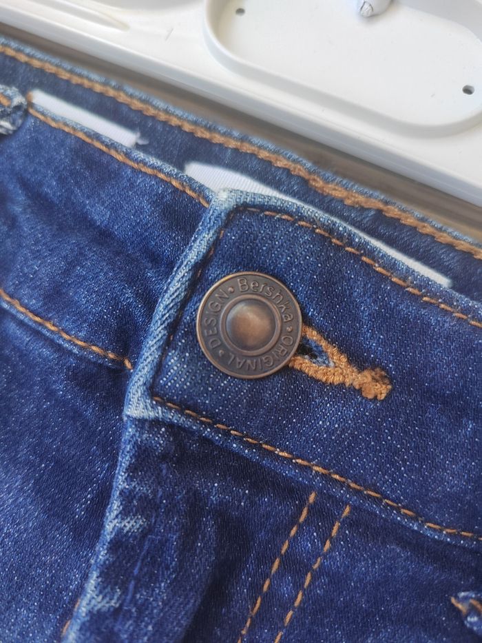 Jean Déchiré bershka Femme – Skinny Taille Basse – Style Urbain & Tendance – Taille S 36 - photo numéro 4