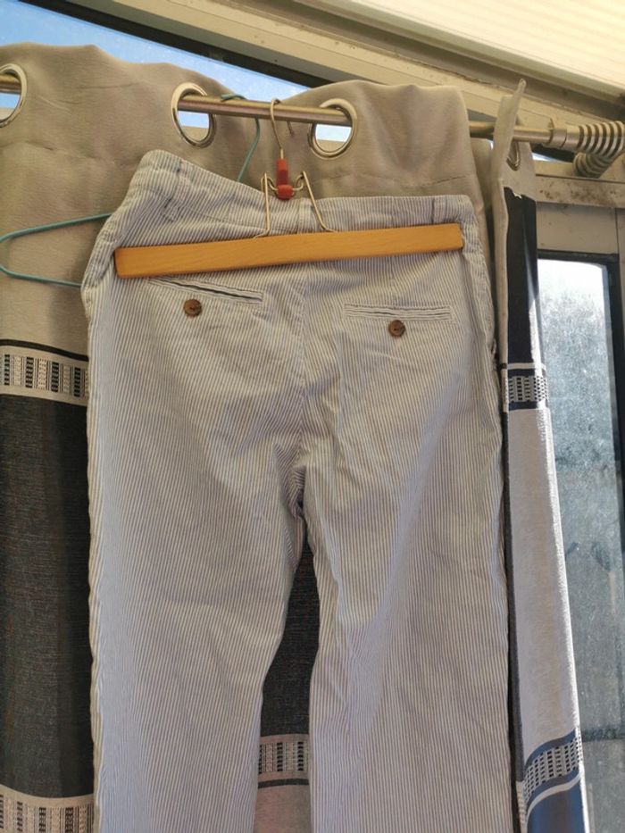 Pantalon H et M Taille 34 femme fines rayures - photo numéro 5