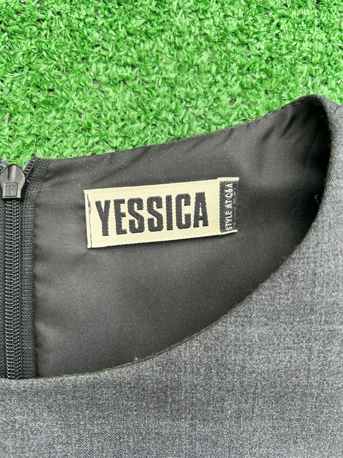 Robe droite grise Yessica C&A – laine vierge, taille 38 - photo numéro 3