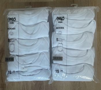 Lot  bodies bébé manches longues  6-9 mois neuf