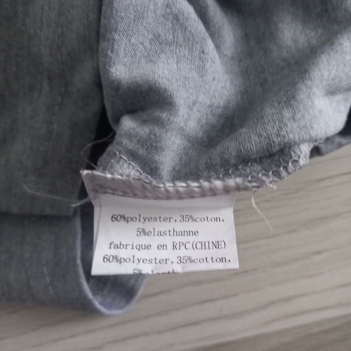 Pull femme gris à motif My Pink Tee taille L - photo numéro 6