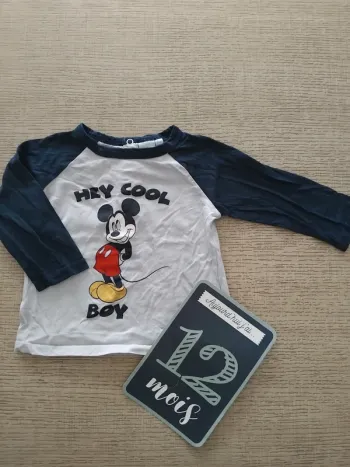 Haut manches longues 12 mois / 80 cm