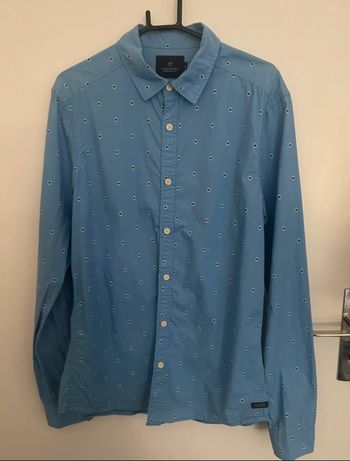 Chemise Homme Scotch & soda Taille S bleu
