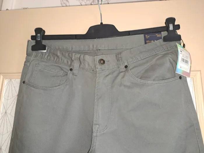 Pantalon homme gris neuf avec étiquette slim fit 40 France (44 Italy) Pizza Italia qualité - photo numéro 3