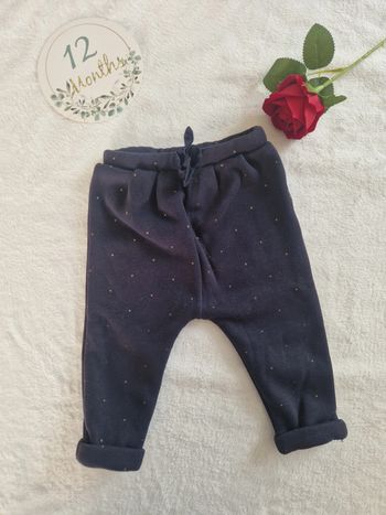 Pantalon molletoné à pois