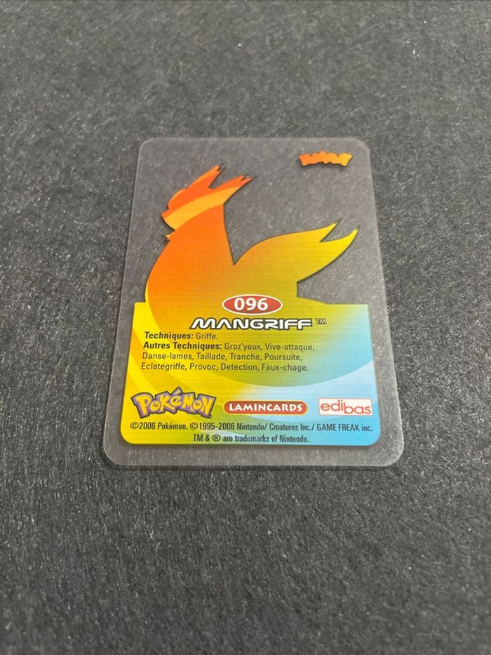 Carte Pokémon Lamincards Mangriff 096 Français 2006 - photo numéro 2