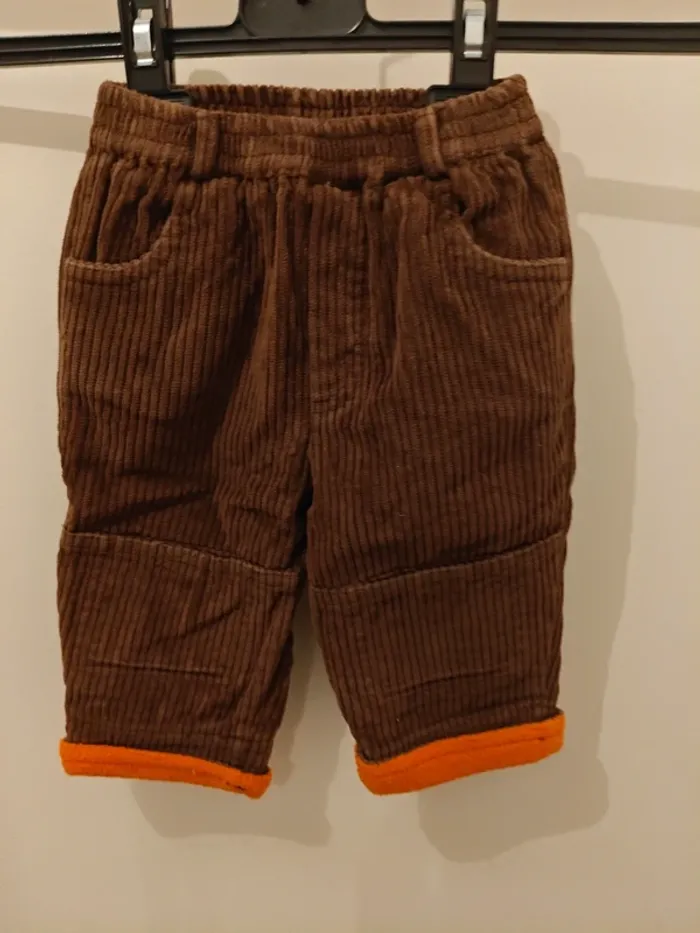 Pantalon 6 mois velours côtelé