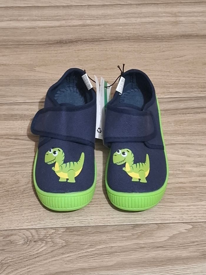 Chaussons filles et garçons d'intérieur légers antidérapants enfants dinosaure