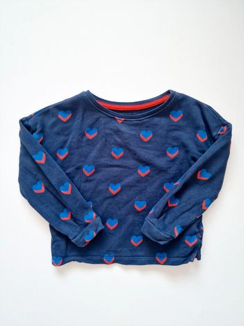 Okaïdi - Pull manches longues, col rond - Motifs cœurs (3 ans)