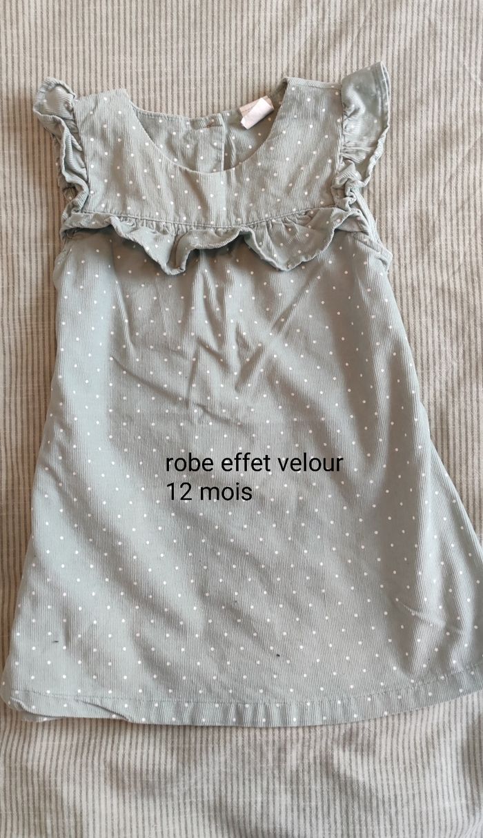 Robe effet velours