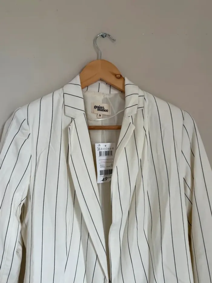 Blazer rayé Grain de Malice - photo numéro 3