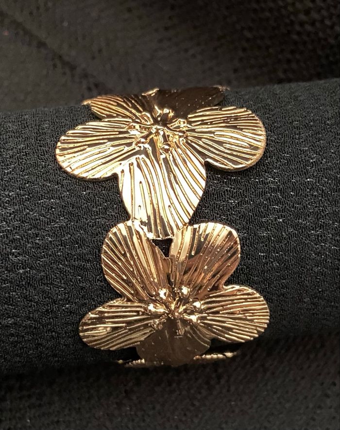 Bracelet jonc fleur - photo numéro 3