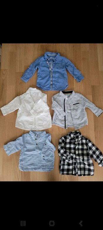 Chemises 6 mois