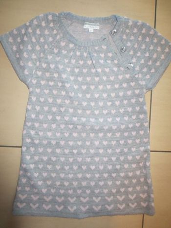 robe à cœurs fille 36 mois