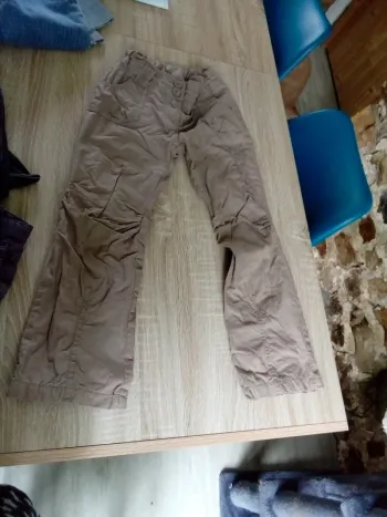 Pantalon beige marron