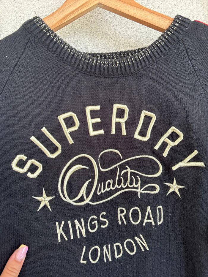 Pull noir superdry taille 40 - photo numéro 2