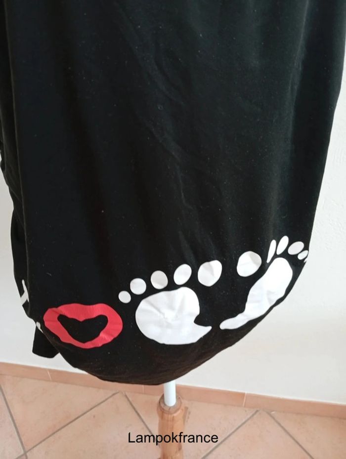 Tunique haut maternité grossesse m/l noir - photo numéro 2