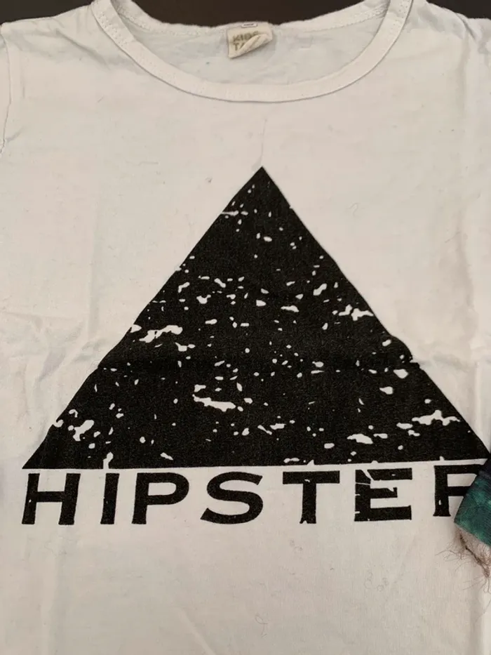 T-shirt hipster taille 8 ans - photo numéro 2