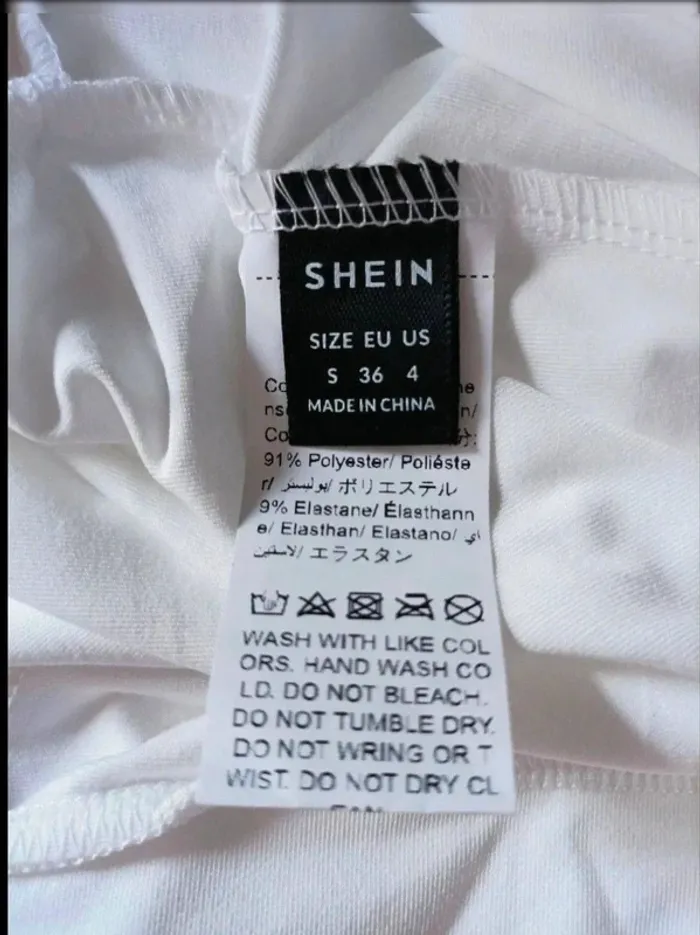 Crop top duveteux neuf Shein femme taille 36 (S) - photo numéro 4