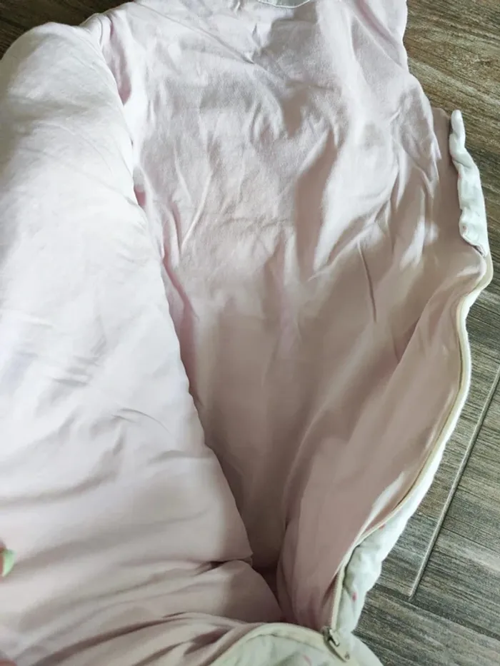 Gigoteuse blanc rose et gris Natalys Taille 0 (54 cm) - photo numéro 4