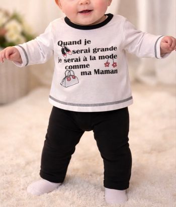 Ensemble 2 pièces fille taille 3 mois neuf