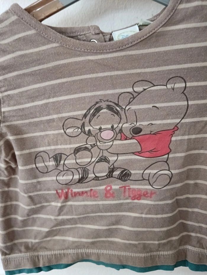 T-shirt manche longue disney winnie l'ourson - photo numéro 2
