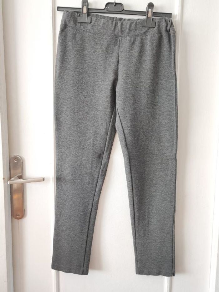 Pantalon uni longueur cheville, jogging court, leggings