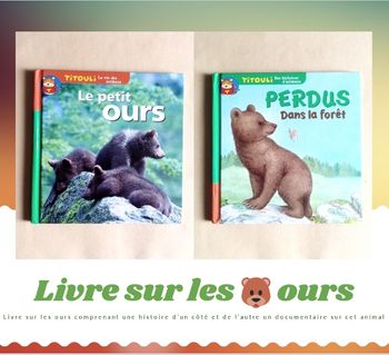 Livre " Le Petit Ours"/"perdu dans la forêt"