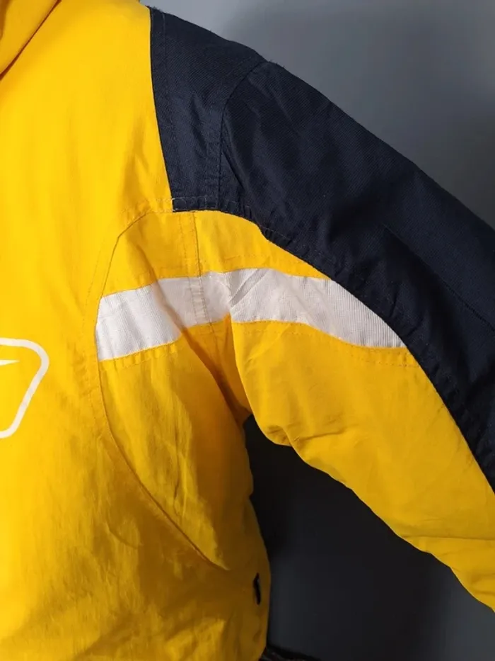 Blouson à capuche reebok taille 18/20 ans jaune et bleu brodé et floqué (255) - photo numéro 10