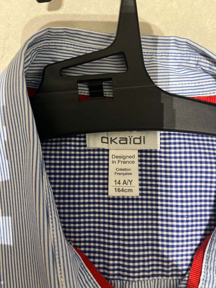 Lot de 2 chemises 14 ans okaidi - photo numéro 4