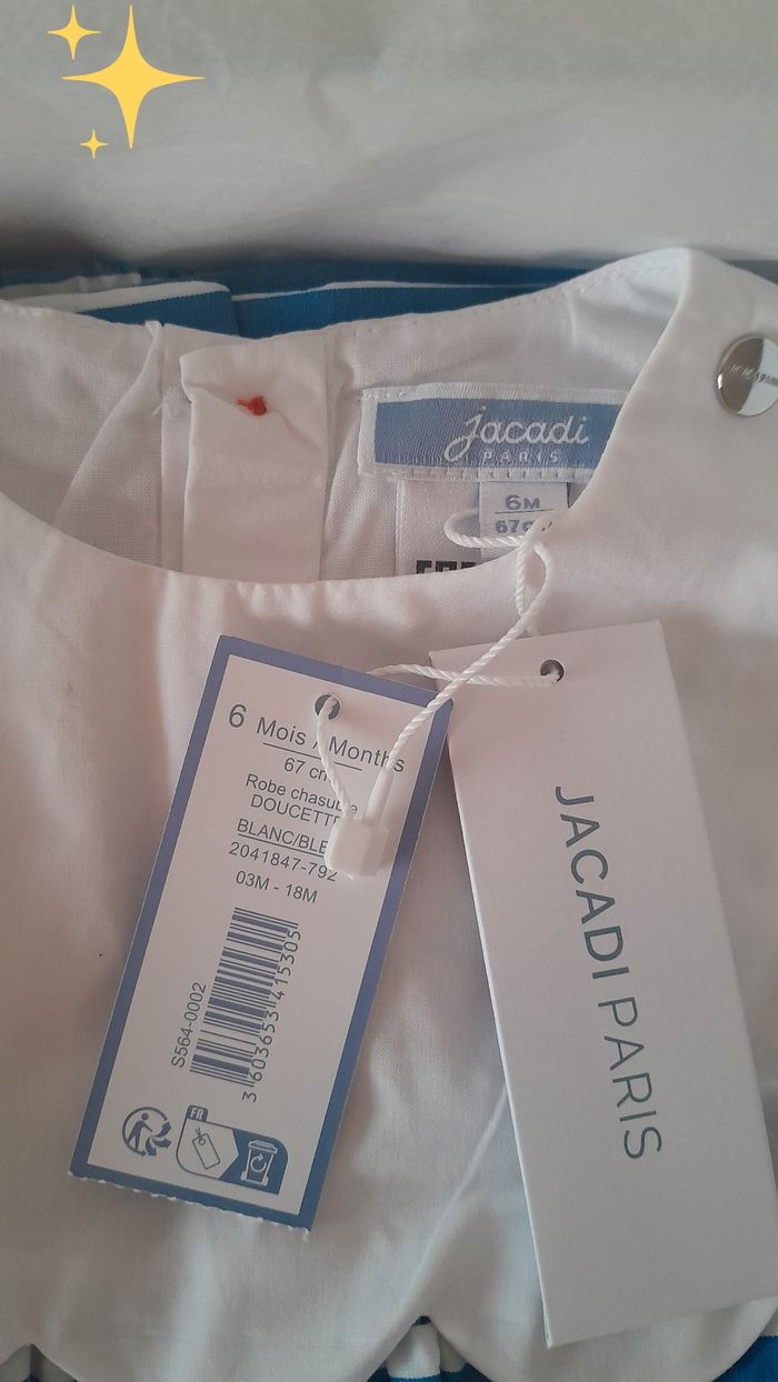 Ensemble robe boomer neufs jacadi 6 mois - photo numéro 4