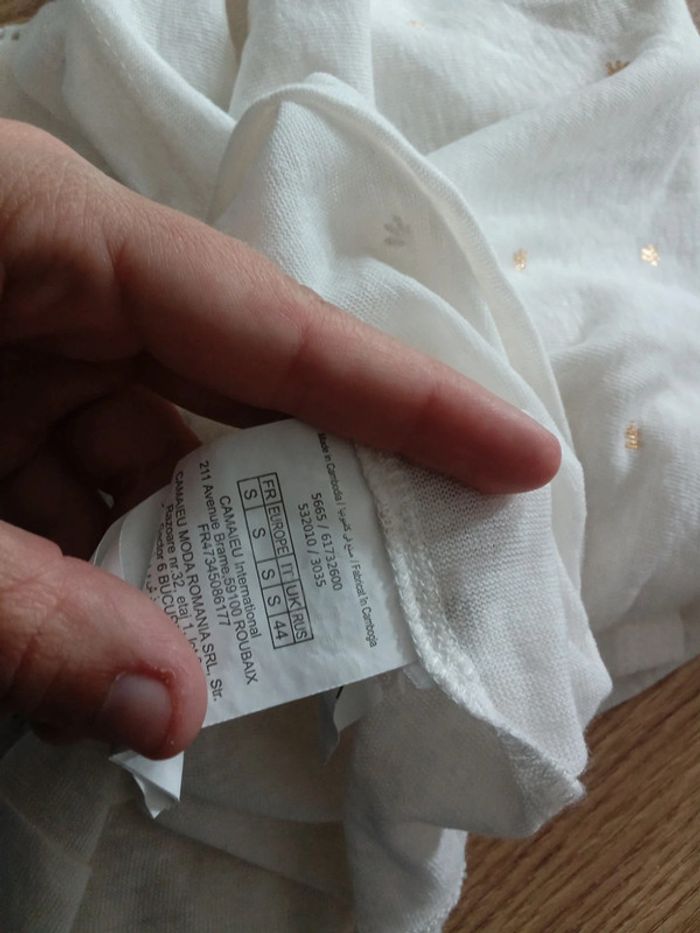 Tee shirt manche courte Camaïeu Taille 36🌹 - photo numéro 7