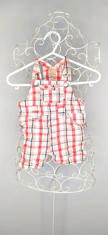 Salopette à carreaux 3 mois