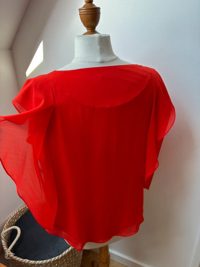 Sublime blouse volantée - Sisley - M - photo numéro 8