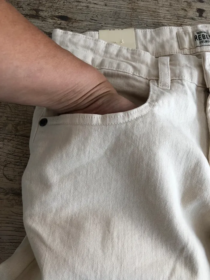 Jeans écru slim fit - photo numéro 5