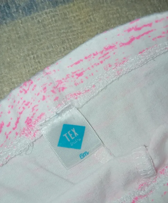 Legging rose et blanc taille 6 mois - photo numéro 4