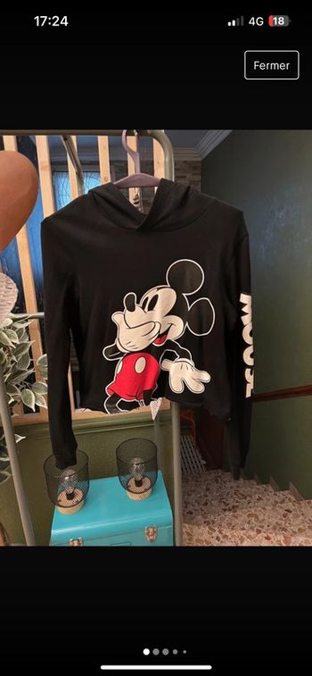 Vendre pull court H&M Mickey taille 170 cm